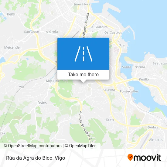 Rúa da Agra do Bico map