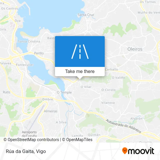 Rúa da Gaita map