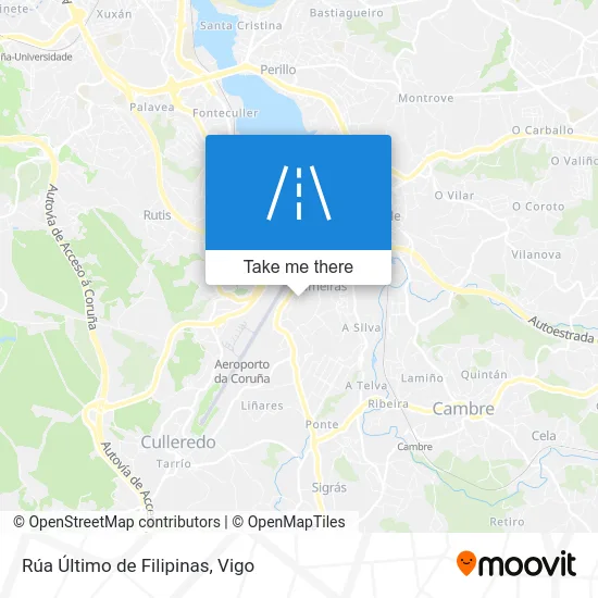 Rúa Último de Filipinas map