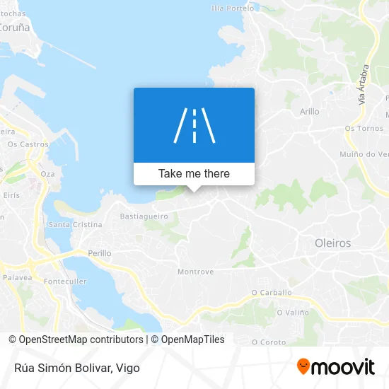 Rúa Simón Bolivar map