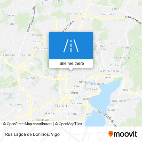 Rúa Lagoa de Doniños map