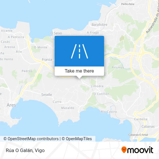 Rúa O Galán map