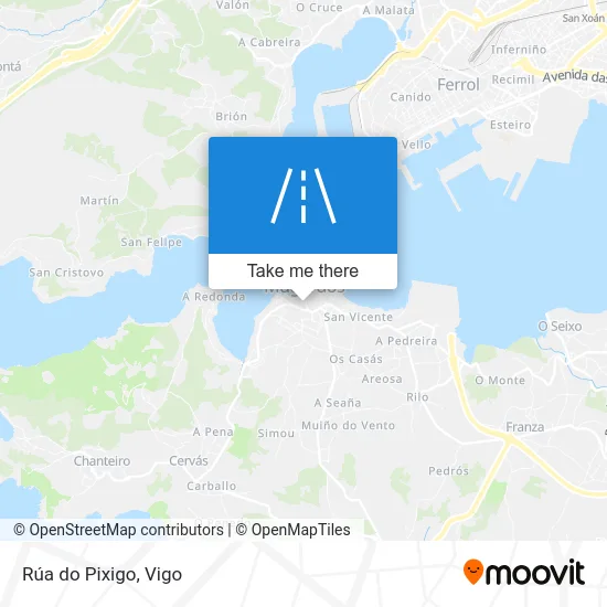 Rúa do Pixigo map