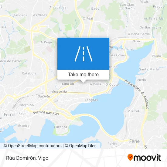 Rúa Domirón map