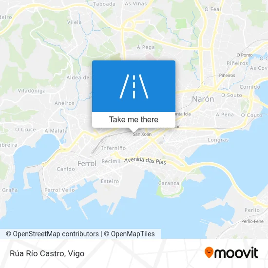 Rúa Río Castro map