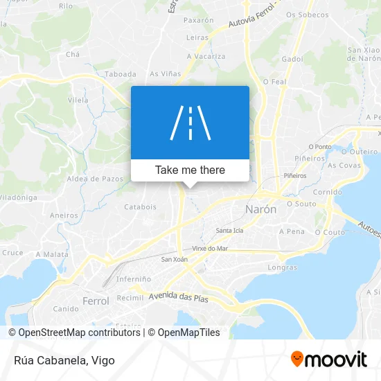 Rúa Cabanela map