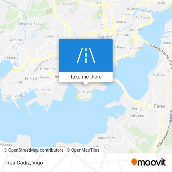 Rúa Cadiz map