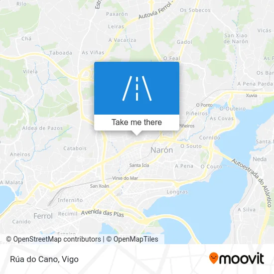 Rúa do Cano map