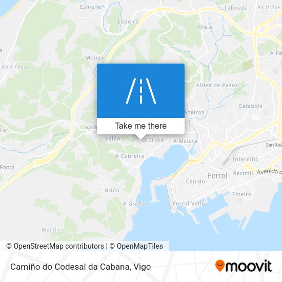 Camiño do Codesal da Cabana map