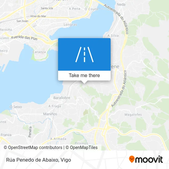 Rúa Penedo de Abaixo map