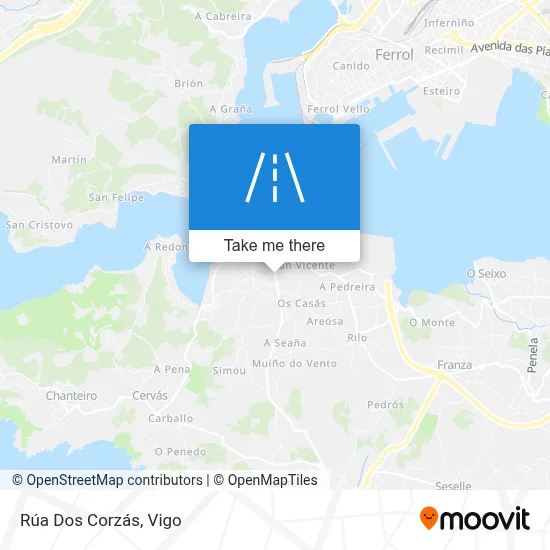 Rúa Dos Corzás map