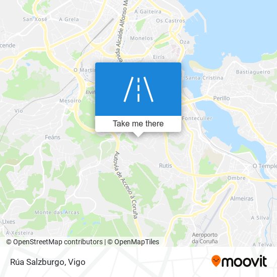 mapa Rúa Salzburgo