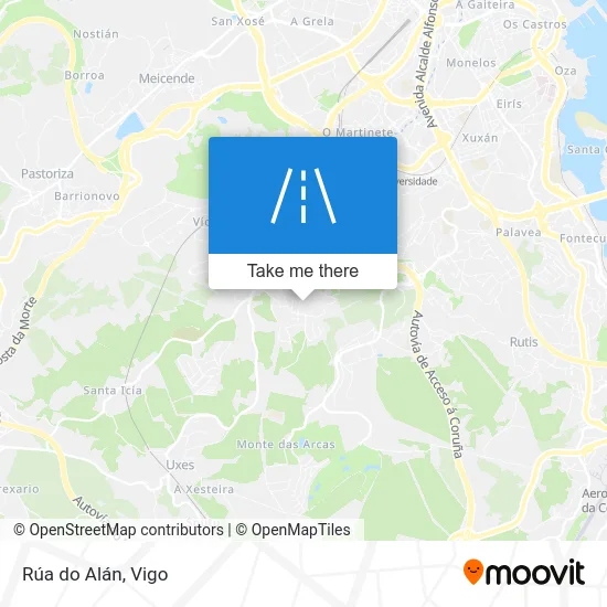 Rúa do Alán map