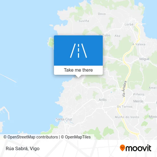 Rúa Sabrá map