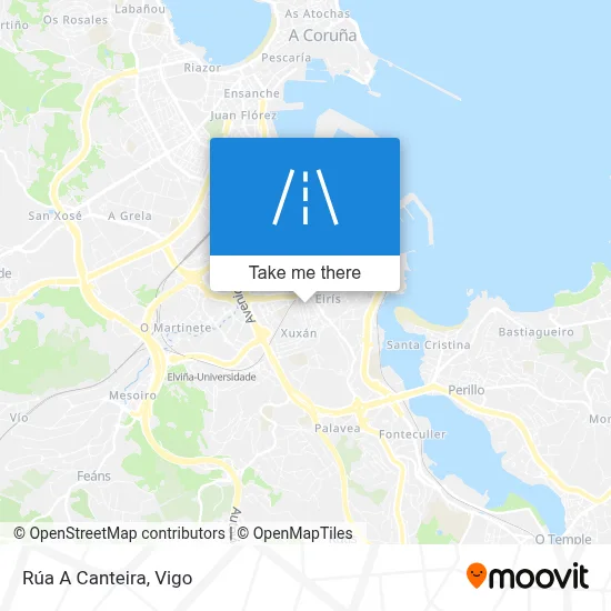 Rúa A Canteira map