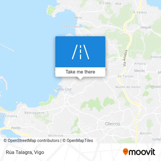Rúa Talagra map