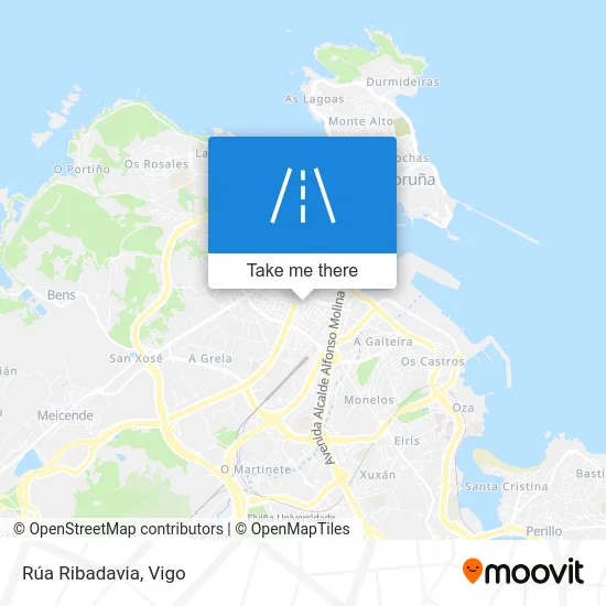 Rúa Ribadavia map