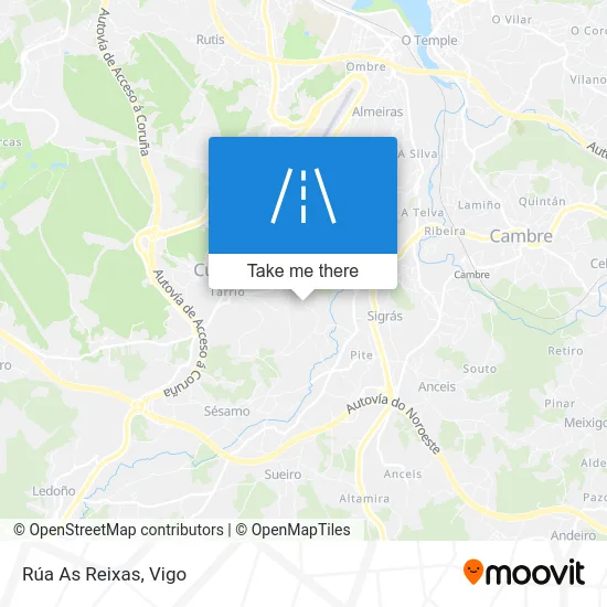 Rúa As Reixas map