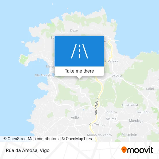 Rúa da Areosa map