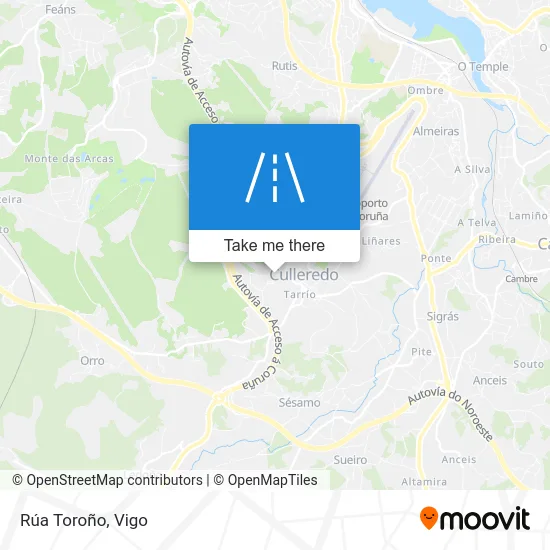 Rúa Toroño map
