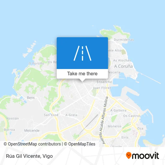 Rúa Gil Vicente map