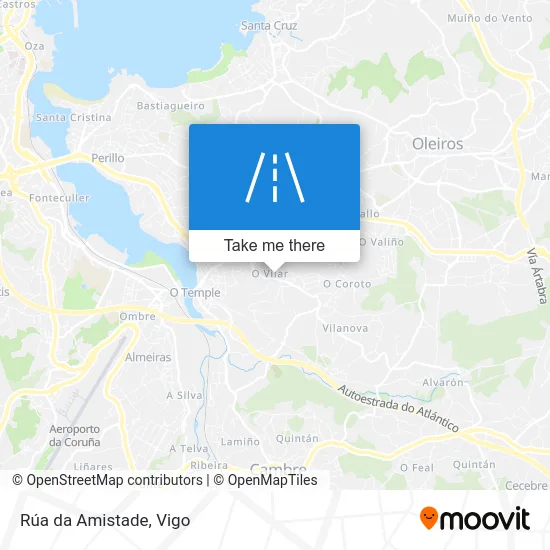 Rúa da Amistade map