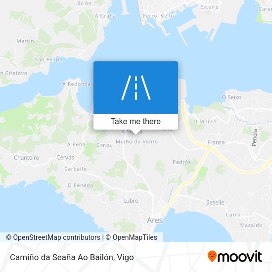 Camiño da Seaña Ao Bailón map