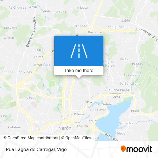 Rúa Lagoa de Carregal map