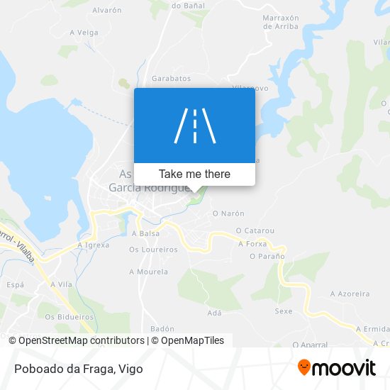 mapa Poboado da Fraga