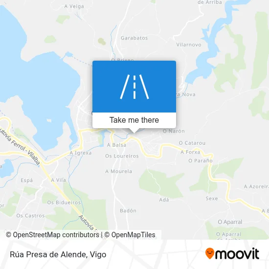 Rúa Presa de Alende map
