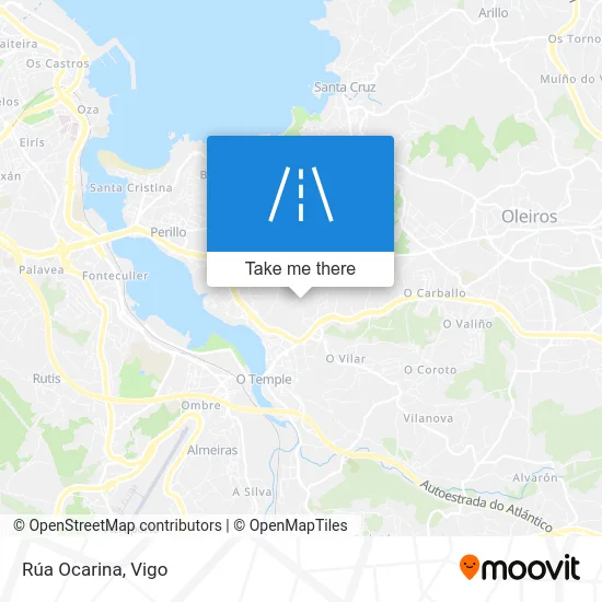 Rúa Ocarina map
