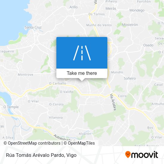 Rúa Tomás Arévalo Pardo map