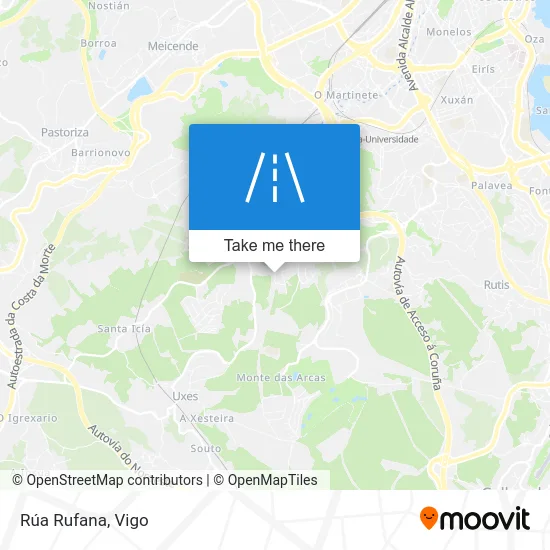 Rúa Rufana map