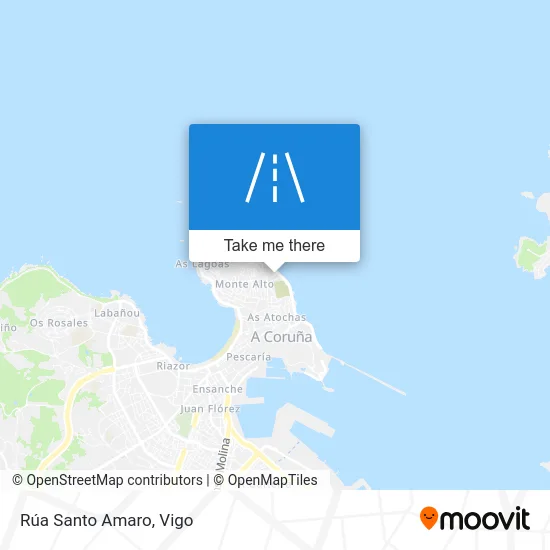 Rúa Santo Amaro map
