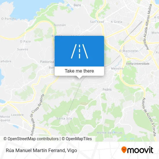 Rúa Manuel Martín Ferrand map