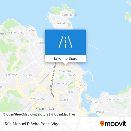 Rúa Manuel Piñeiro Pose map