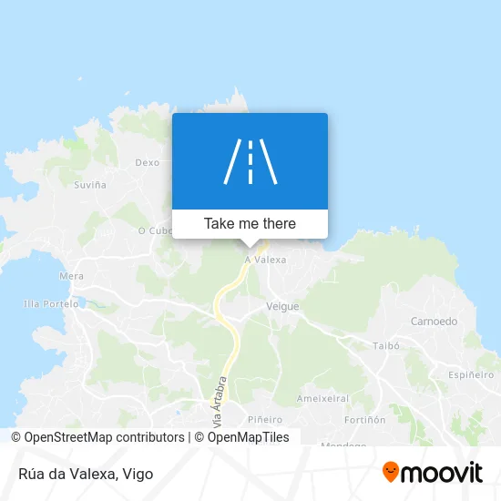Rúa da Valexa map