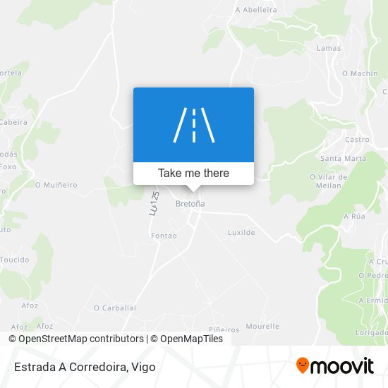 mapa Estrada A Corredoira