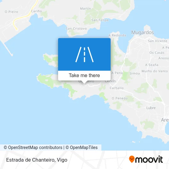 Estrada de Chanteiro map