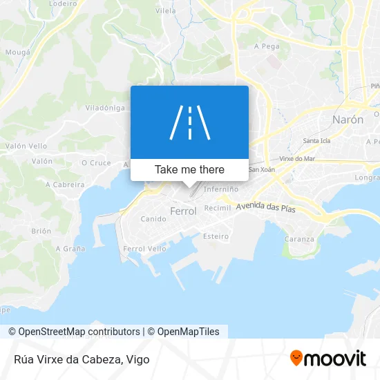 Rúa Virxe da Cabeza map