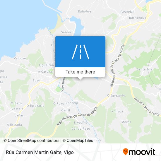 Rúa Carmen Martín Gaite map