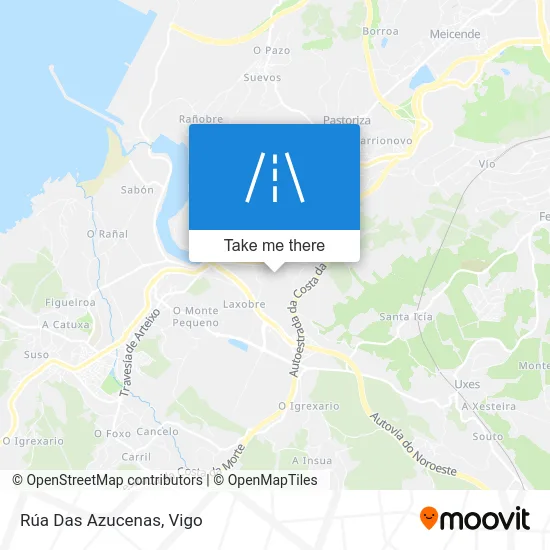 Rúa Das Azucenas map