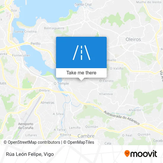 Rúa León Felipe map