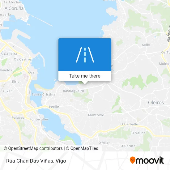 Rúa Chan Das Viñas map