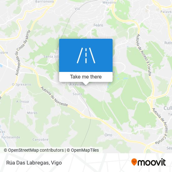 Rúa Das Labregas map