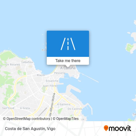 Costa de San Agustín map