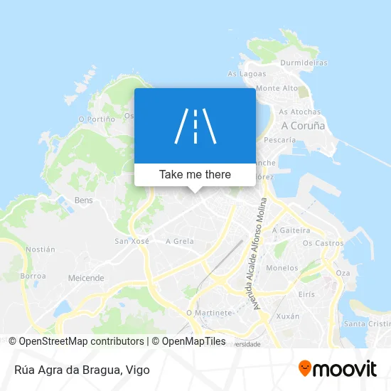 Rúa Agra da Bragua map