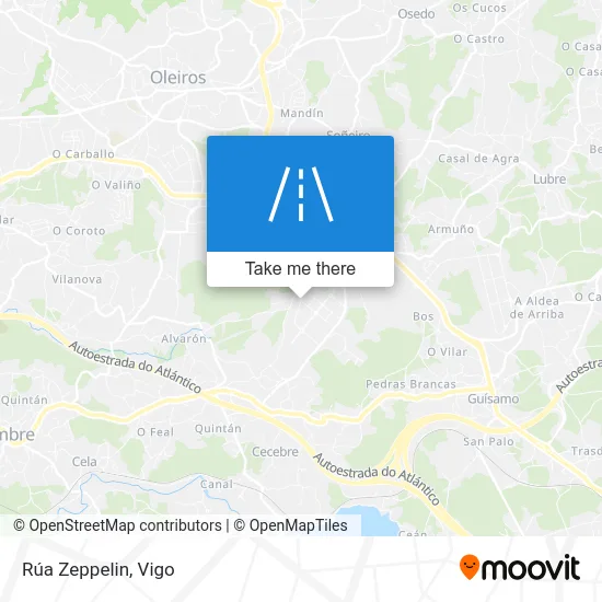 Rúa Zeppelin map
