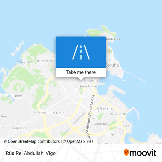 Rúa Rei Abdullah map