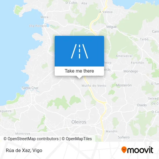 Rúa de Xaz map